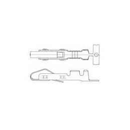 1 pcs : QR/P-XC-121(12) - Rack & Panel Connectors CONTACT CRIMP GOLD 18-24AWG