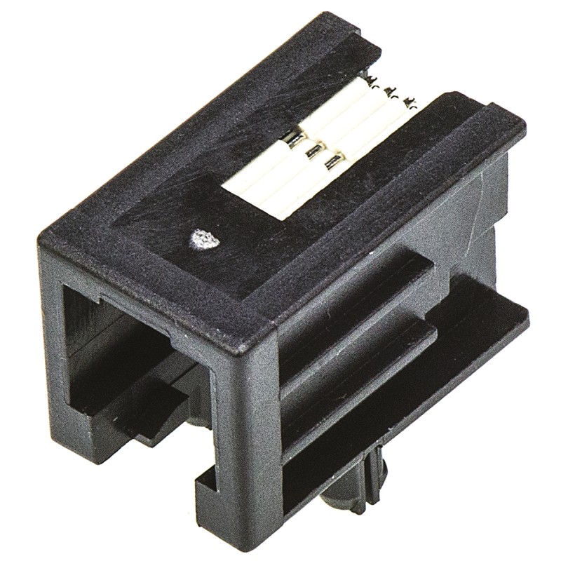 5 pcs - TE Connectivity 1-1705949 Series Female RJ22 Connector, Through Hole, Cat3