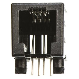 5 pcs - TE Connectivity 1-1705949 Series Female RJ22 Connector, Through Hole, Cat3