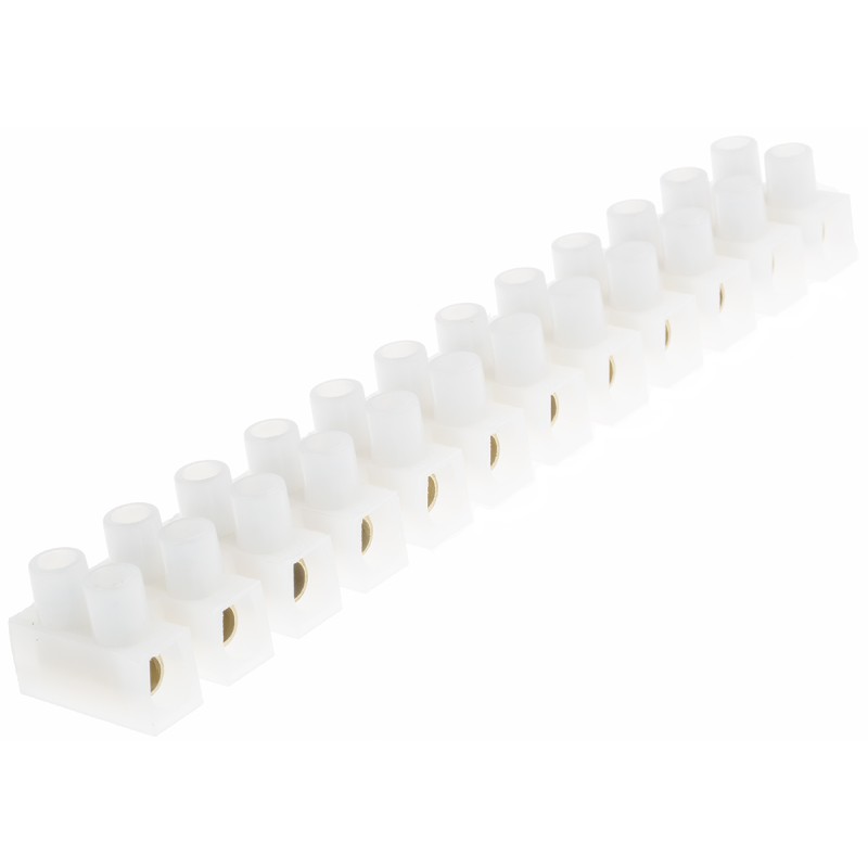 5 pcs - RS PRO Non-Fused Terminal Block, 12-Way, 30 - 76A, 6 AWG Wire, Screw Down Termination