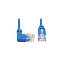 1 pcs : N204-S02-BL-RA - Ethernet Cables / Networking Cables Tripp Lite Cat6 Ethernet Cable Right Angled UTP Slim Molded M/M Blu