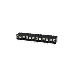 1 pcs : TBLH10-500-12BK - Fixed Terminal Blocks Terminal block, screwless, High Temp, 5.00, Horizontal, 12, Black w Gray Button