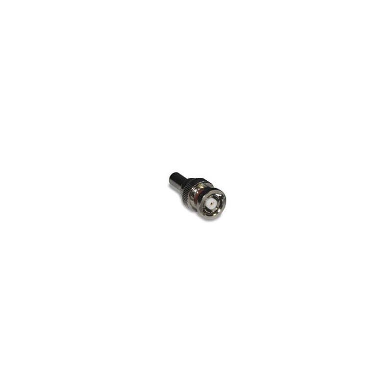 1 pcs : 112116RP - RF Connectors / Coaxial Connectors BNC STRAIGHT PLUG RG-58/LMR195 REV POL