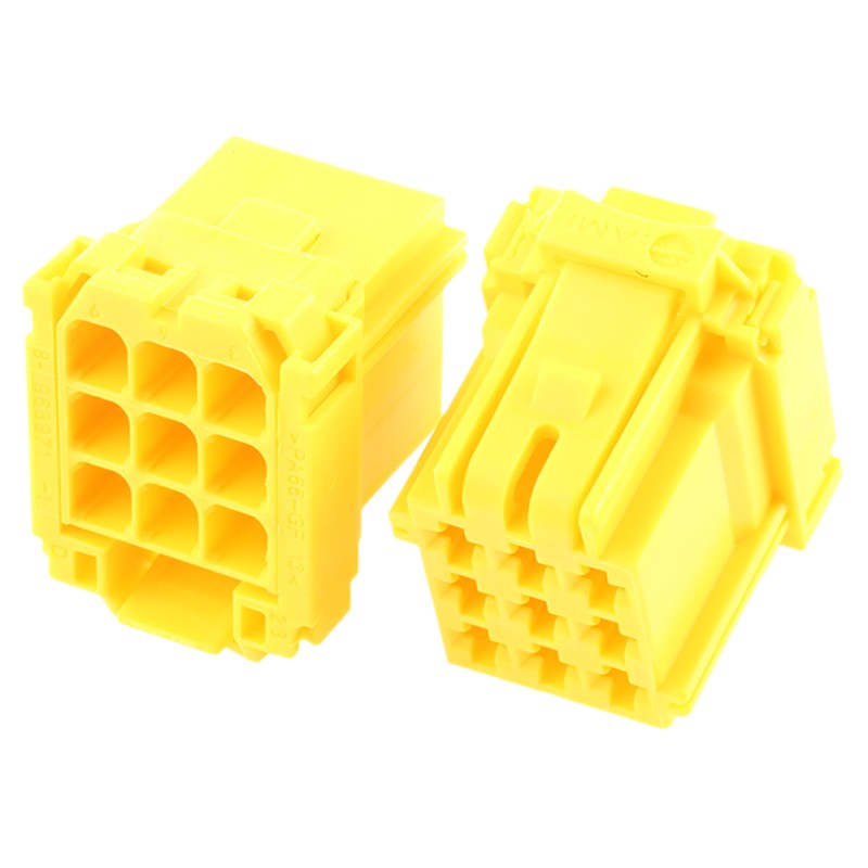 5 pcs - TE Connectivity, AMP MCP 2.8 Automotive Connector Socket 9 Way