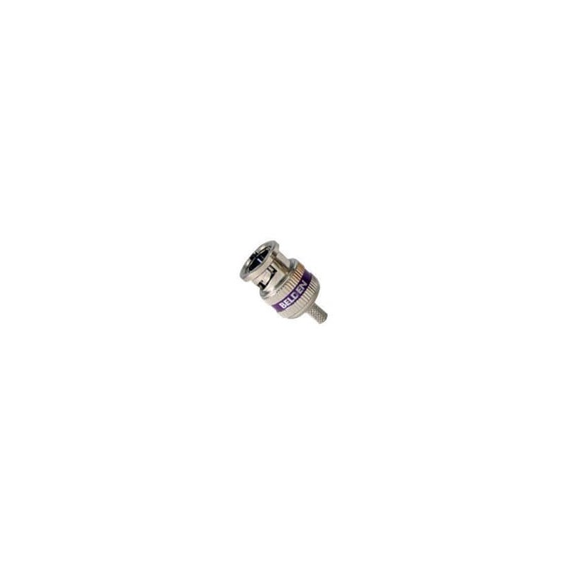 1 pcs : 1855ABHD3 - RF Connectors / Coaxial Connectors 22-24AWG BNCHD 3 PC CRIMP CONECTR PURPLE