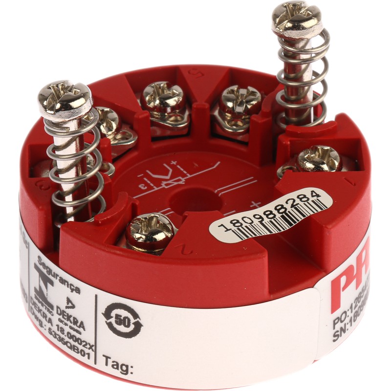 1 pcs - PR Electronics 5300 Temperature Transmitter Linear Resistance, RTD, Thermocouple, Voltage Input, 8 - 35 V dc