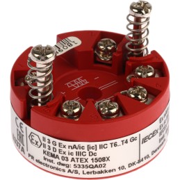 1 pcs - PR Electronics 5300 Temperature Transmitter Linear Resistance, RTD, Thermocouple, Voltage Input, 8 - 35 V dc