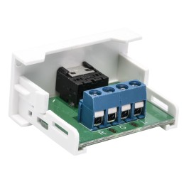 1 pcs - RS PRO Single Gang 1 Way Female 3.5 mm Stereo Audio Jack Faceplate