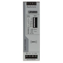 1 pcs - Phoenix Contact QUINT4-PS/3AC/24DC/5 Switch Mode DIN Rail Power Supply, 400V ac ac Input, 24V dc dc Output, 5A Output,