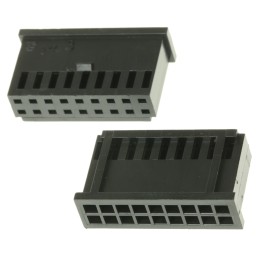 1000 pcs - TE Connectivity, AMPMODU MOD II Female Connector Housing, 2.54mm Pitch, 18 Way, 2 Row