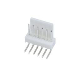 5 pcs - Molex KK 254 Series Right Angle Through Hole Pin Header, 6 Contact(s), 2.54mm Pitch, 1 Row(s), Unshrouded