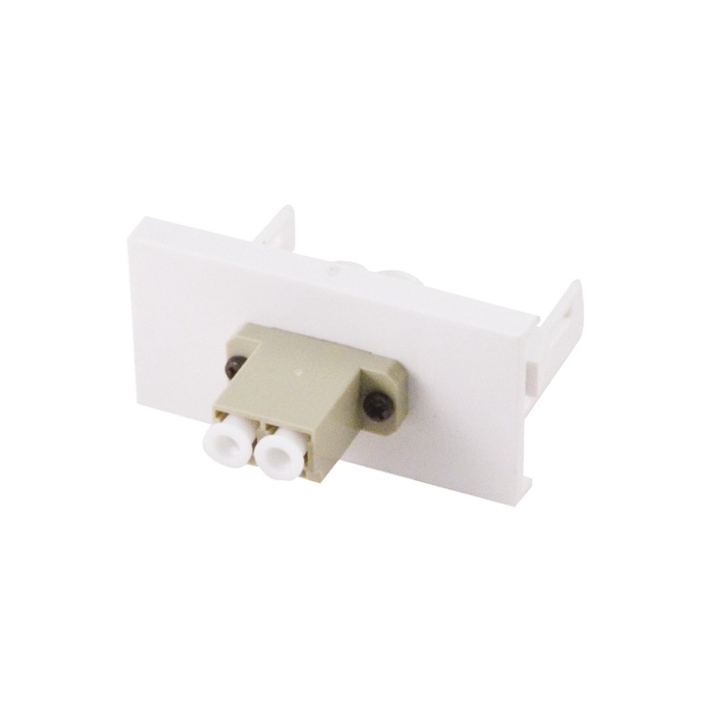 1 pcs - RS PRO Single Gang 2 Way Female LC Faceplate