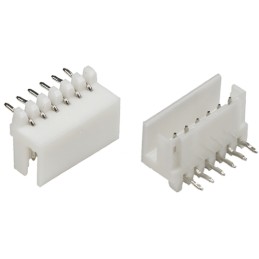 5 pcs - TE Connectivity AMP CT Series Right Angle Through Hole PCB Header, 6 Contact(s), 2.0mm Pitch, 1 Row(s), Shrouded