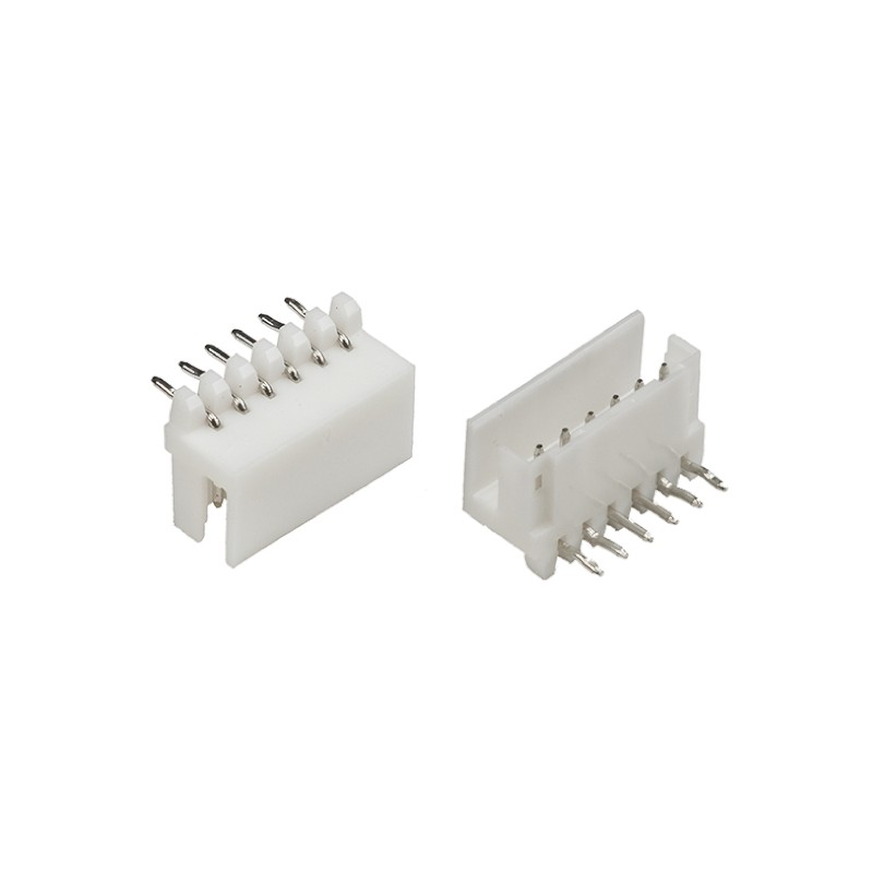 5 pcs - TE Connectivity AMP CT Series Right Angle Through Hole PCB Header, 6 Contact(s), 2.0mm Pitch, 1 Row(s), Shrouded