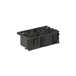 1 pcs : 0909.0011 - AC Power Entry Modules 0909 GANGED-OUTLET 10A