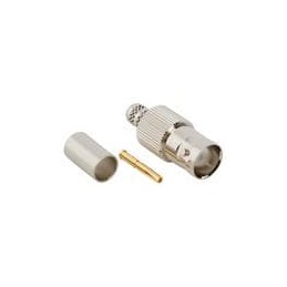 1 pcs : 112147 - RF Connectors / Coaxial Connectors BNC ST CRIMP JACK RG59 75 OHM TF