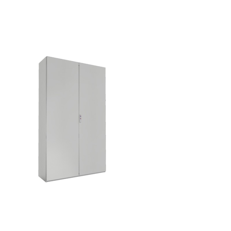 1 pcs - Rittal SE Series Sheet Steel Double-Door-Door Floor Standing Enclosure, Opaque Door, IP55, 2000 x 1200 x 400mm