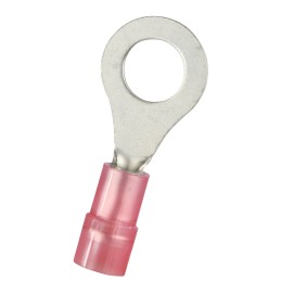 1000 pcs - RS PRO Insulated Crimp Ring Terminal, M6 Stud Size, 0.5mm² to 1.5mm² Wire Size, Red