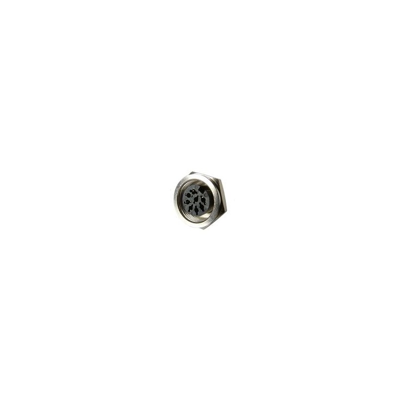 1 pcs : SD-80LS - Circular DIN Connectors DIN, 8P jack, straight, panel mount, locking