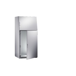 1 pcs - Rittal TP Series Sheet Steel Single-Door-Door Floor Standing Enclosure, Opaque Door, IP55, 1300 x 600 x 417.5mm