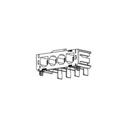 1 pcs : 172043-0406 - Power to the Board Super-Sabre R/A Hdr Assy 4ckt FgrPrf