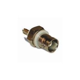 1 pcs : 112431 - RF Connectors / Coaxial Connectors BNC BULKHEAD RECPT ISO 50 OHM-PNL/THK