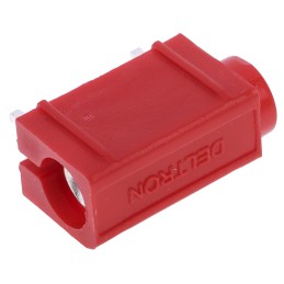 5 pcs - RS PRO Red Female Test Socket, 4 mm Connector, 10A, 50V, Silver Plating