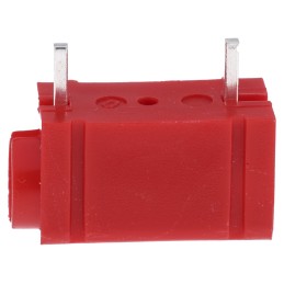 5 pcs - RS PRO Red Female Test Socket, 4 mm Connector, 10A, 50V, Silver Plating