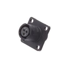 1 pcs : RTS08N3S - Standard Circular Connector Square Flange RCPT 3 POS SZ 8 Socket