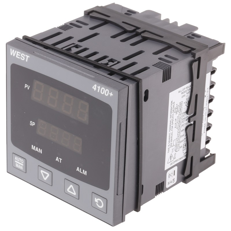 1 pcs - West Instruments P4100 PID Temperature Controller, 96 x 96 (1/4 DIN)mm, 1 Output Linear, 100 - 240 V ac Supply Voltage