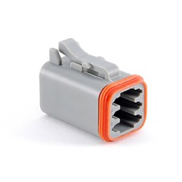 5 pcs - Amphenol Industrial, AT Automotive Connector Plug 6 Way, Crimp Termination