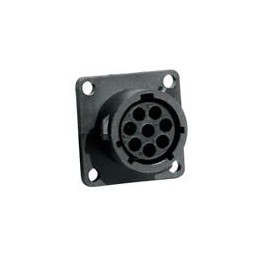 1 pcs : UTP012-8P - Standard Circular Connector 8P Pin Receptacle Wall Mount Size 12