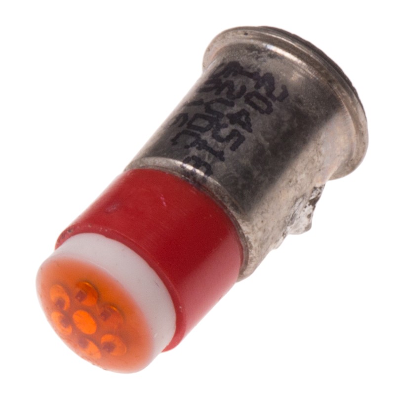 1 pcs - RS PRO Red LED Indicator Lamp, 12V dc, Midget Flange Base, 6mm Diameter, 40mcd