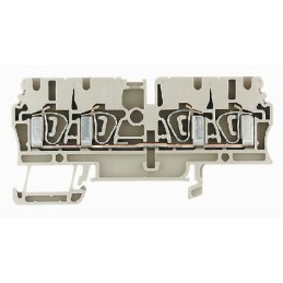 5 pcs - Weidmuller ZDU Series Brown Feed Through Terminal Block, 2.5mm², Single-Level, Clamp Termination, ATEX