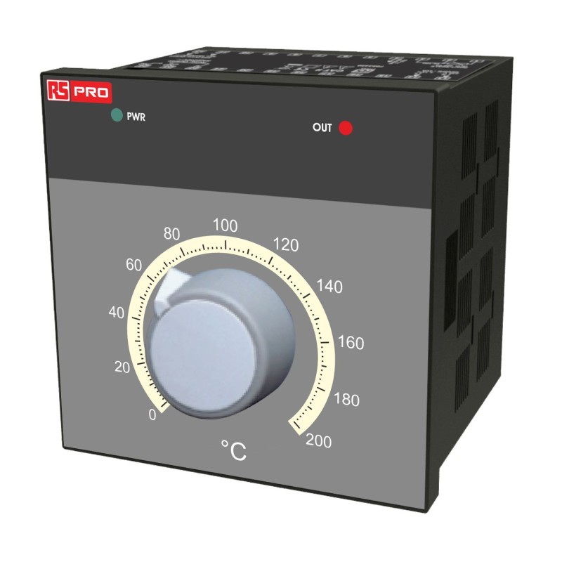 1 pcs - RS PRO Panel Mount On/Off Temperature Controller, 72 x 72mm 1 Input, 1 Output Relay, 230 V Supply Voltage ON/OFF