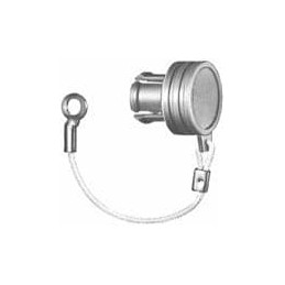 1 pcs : BRA.0B.200.PCSG - Circular Push Pull Connectors RECEPTACLE CAP GRAY