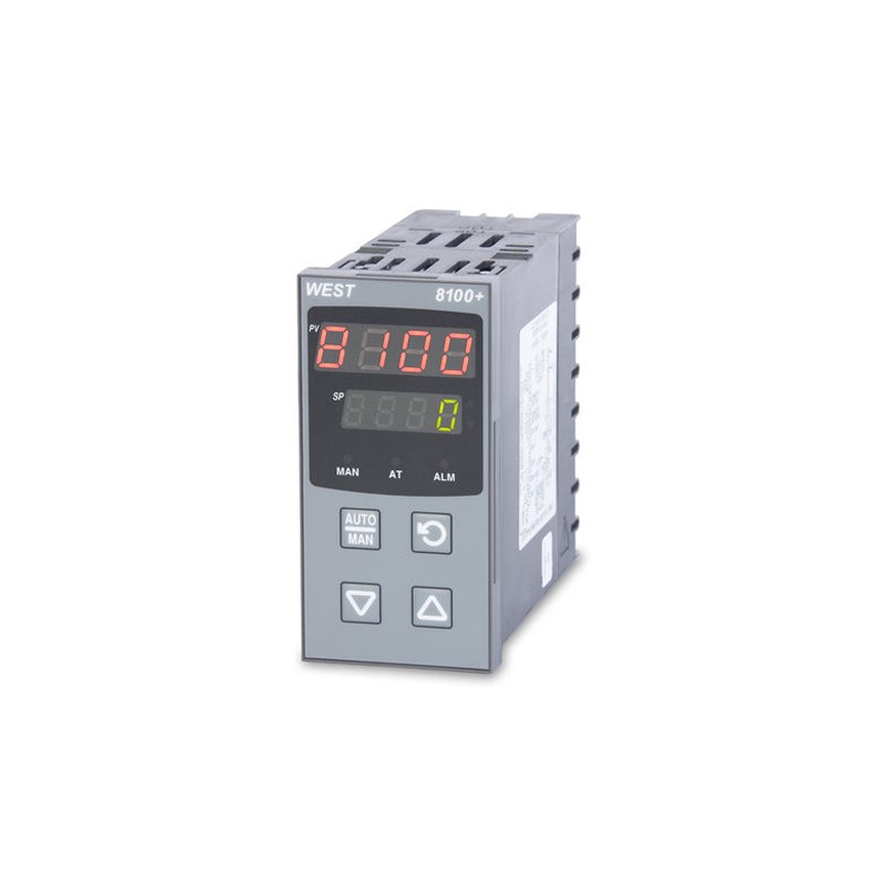 1 pcs - West Instruments P8100+ Panel Mount PID Temperature Controller, 48 x 96mm 1 Input, 3 Output Relay, 100 - 240 V