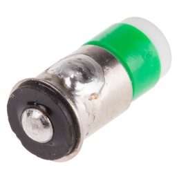 1 pcs - RS PRO Green LED Indicator Lamp, 12V dc, Midget Flange Base, 6mm Diameter, 35mcd