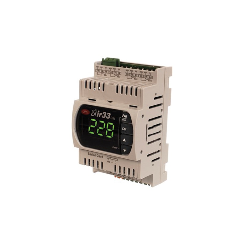 1 pcs - Carel DN33 On/Off Temperature Controller, 110 x 70mm, 4 Output, 24 V ac, 30 V dc Supply Voltage