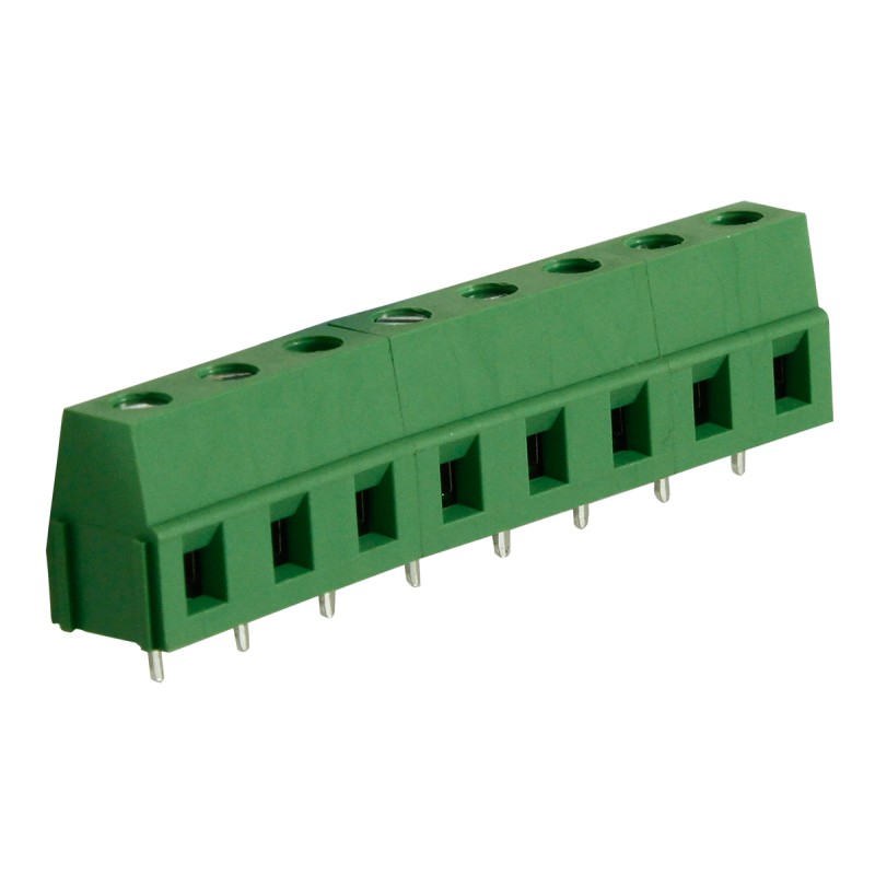 5 pcs - RS PRO PCB Terminal Block, 8-Contact, 7.5mm Pitch, Through Hole Mount, 1-Row, Screw Termination