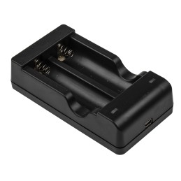 1 pcs - Nightsearcher UV365 UV LED Keyring Torch Black - Rechargeable, 153 mm