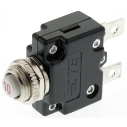 1 pcs - TE Connectivity Thermal Circuit Breaker - W57 Single Pole 250V ac Voltage Rating, 10A Current Rating
