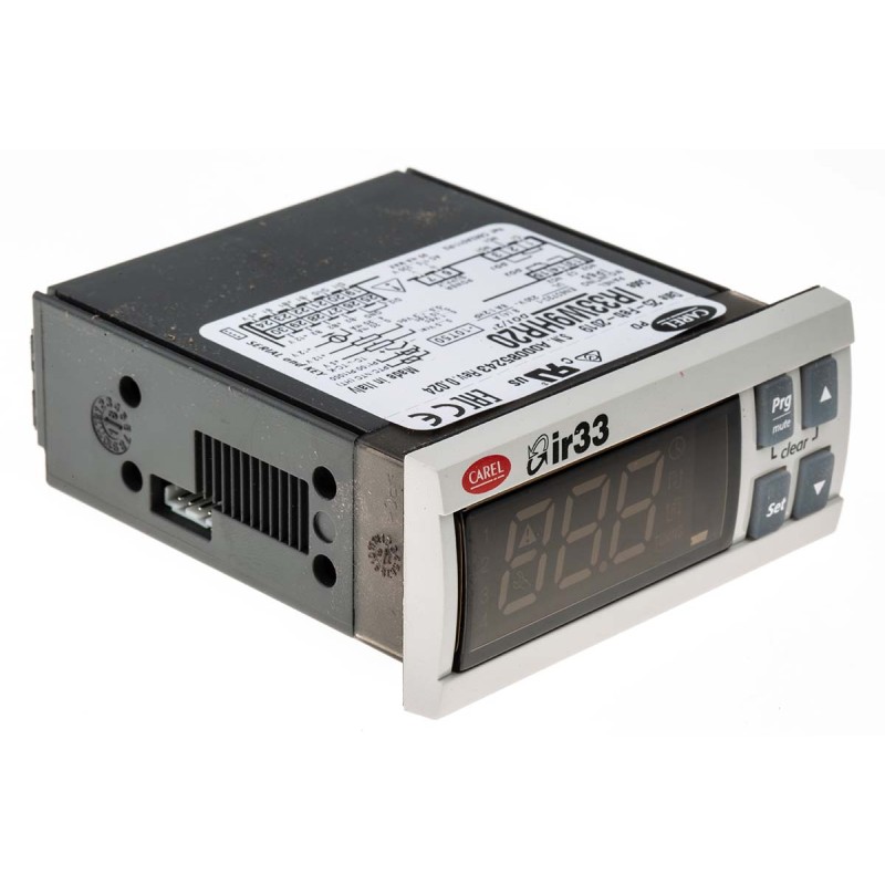 1 pcs - Carel IR33 Panel Mount PID Temperature Controller, 76.2 x 34.2mm, 4 Output Relay, 115 - 230 V ac Supply Voltage