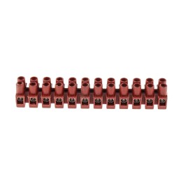5 pcs - RS PRO Non-Fused Terminal Block, 12-Way, 24A, 2.5 mm² Wire, Screw Down Termination