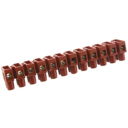 5 pcs - RS PRO Non-Fused Terminal Block, 12-Way, 24A, 2.5 mm² Wire, Screw Down Termination