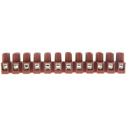 5 pcs - RS PRO Non-Fused Terminal Block, 12-Way, 24A, 2.5 mm² Wire, Screw Down Termination