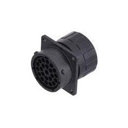 1 pcs : RTS018N23SHEC03 - Standard Circular Connector Sq Flg Rcpt w endcap 23 POS SZ 18 Socket