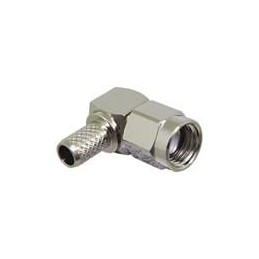 1 pcs : CONREVSMA012-R58 - RF Connectors / Coaxial Connectors RPSMA Male RAng Cbl End Crimp - RG-58