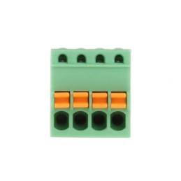 5 pcs - Phoenix Contact 2.5mm Pitch 4 Way Pluggable Terminal Block, Plug, Cable Mount, Spring Cage Termination
