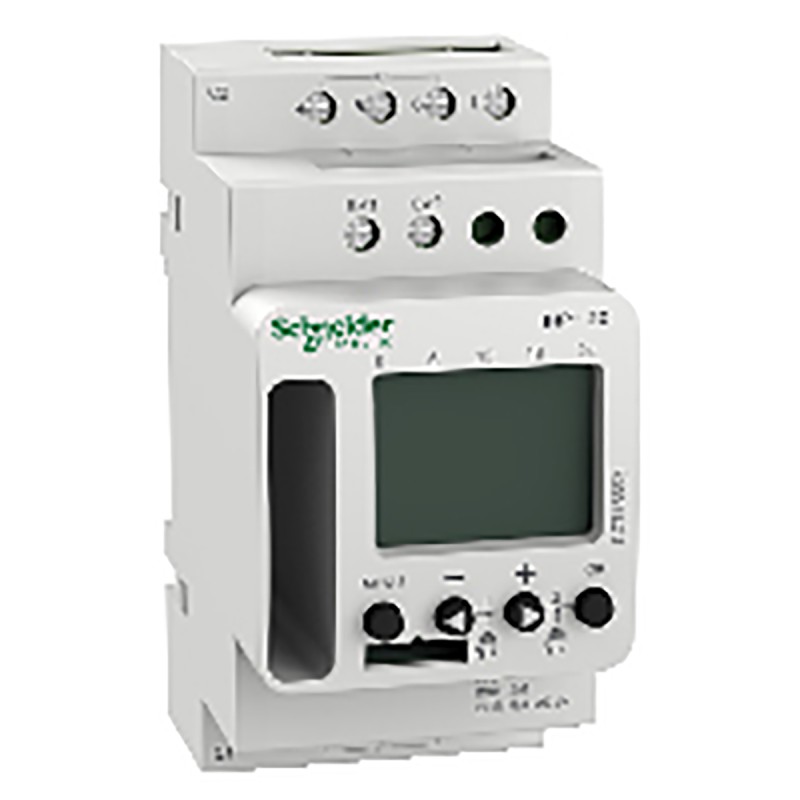 1 pcs - Schneider Electric Digital DIN Rail Time Switch 230 V ac, 2-Channel